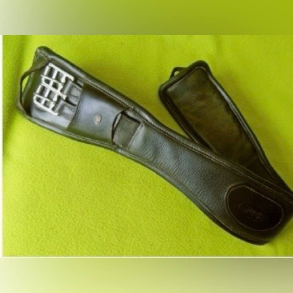 CHETAK 30" HIGH Quality Padded BLACK Contoured English Dressage Saddle GIRTH